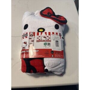 Hello Kitty hooded towel wrap 24" x 50" NEW